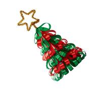 Zerodeko 1 Pc Albero di Natale Fatto a Mano Luci Fatate Piccoli Alberi di Natale Decorazioni Natalizie Mini Albero di Natale Figurina Dell'albero di Natale Ornamento 3D Stoffa