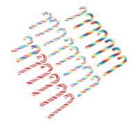 Zerodeko 1 Set Bastoncino di Zucchero Simulato Addobbi per L'Albero di Natale Quattro Mini Bricolage Natale Bricolage Natalizio Materiale Decorativo Fai da Te Ornamento di Natale 20 Pezzi