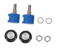 Zerodeko 1 Set Da 2 Pezzi del potenziometro manopole di grandi dimensioni primo regolabile potenziometri cavour accessorio resistenza trimmer attuale controllore plastica