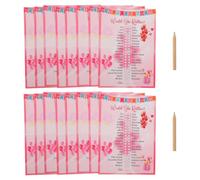 Zerodeko 1 set di carte da gioco per il compleanno di una bambina, | Schede attività per pigiama party, conosce meglio la festeggiata, Formato quiz e design leggero, Divertimento con