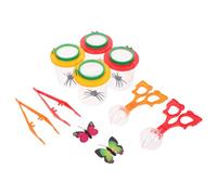 Zerodeko 1 Set Osservazione Insetti con Ingranditore Barattolo Trasparente per Esplorazione Kit per Lenti Alta e Scatole per Attività All Aperto