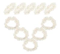 Zerodeko 10 Elastici per Chioma Perle Finte, Fermaglio per Chignon Morbido e Delicato, Accessori per Coda di Cavallo da Donna e Ragazza per Uso Quotidiano e Occasioni Speciali