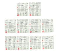 Zerodeko 10 Fogli Etichette Adesive per Pannelli Elettrici Icone e Testo, Materiale Pvc Resistente, Gestione Organizzata e Riconoscimento Rapido per Casa e Ufficio, Confezione