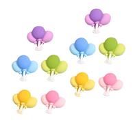 Zerodeko 10 Pezzi Cabochon in Resina Forma Nuvola Retro Piatto, Ciondoli Decorativi 3d per Scrapbooking, Accessori Fai da Te per Forcine, Cover Telefono e Scarpe Fori, Colore Casuale