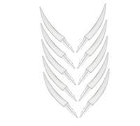 Zerodeko 10 Pezzi Di Dentiere Di Zucca Kit Per Decorare Zucche Denti Da Orrore Di Halloween Decorazioni Di Halloween Per La Cucina Denti Da Spavento Di Halloween Denti Da Zucca Denti