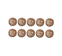 Zerodeko 10 Pezzi di Ornamenti Natalizi in Rattan Fatti A Mano Decorazioni da Parete Decorazioni A Forma di Vite 8 Cm per Casa Ufficio Bar