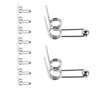 Zerodeko 10 Pezzi Molle Metalliche per Arricciare i Chioma Lunghezza 24mm, Accessori a Doppia Molla di Torsione Resistenti al Calore per Ferro Arricciacapelli Fai da Te, Ricambi per