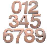 Zerodeko 10 Pezzi Numeri per Porta Adesivi in Abs 5cm Facili da Leggere, Numeri Autoadesivi per Indirizzo Casa, per Garage e Hotel