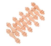 Zerodeko 10 Pezzi Pilastri Romani del Ponte Pilastri per La Decorazione Ornamenti Terminali in Legno Modelli di Pilastro Romano in Legno Terminali Decorativi in Legno Beige di Legno