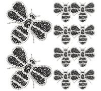 Zerodeko 10 Pezzi Toppe Adesive in Resina Nero per Cappotti e Portafogli, Pratiche e Compatte, per Abbigliamento Invernale e Decorazioni Fai-da-te