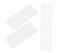 Zerodeko 10 Pz Carta Di Buste Porta Nome Linguette Appese Per La Vendita Al Dettaglio Tag Di Etichettatura Vuoti Schede Della Merce Buste Per Carte Bianche Pvc Transparent