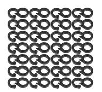 Zerodeko 100 Ganci a Forma di 8 per Tende Antivento, Fibbie di Bloccaggio per Corde Elastiche in Plastica, Accessori da Campeggio Resistenti per Rifugi Esterni e Tende Portatili, Fissaggio