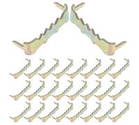 Zerodeko 100 Ganci da Parete in Metallo per Cornici, Kit Guida per Appendere Quadri Installazione Nascosta, Soluzione senza Chiodi Versatile per Esposizioni Domestiche, Confezione da 100