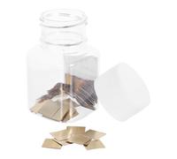 Zerodeko 100 lastre di ottone per celle da laboratorio scolastiche fai-da-te, kit scientifici STEM per studenti - Ottone altamente conduttivo, 0,39" x 0,39".
