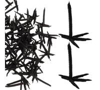 Zerodeko 100 Pezzi Artigli di Plastica Realistici per Corvo Nero, Accessori Facili da Maneggiare per Progetti Scolastici e Decorazioni di Halloween Uniche