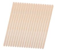 Zerodeko 100 pezzi Bastoncini in Legno per con Arrotondato Spesso Spatole per Depilazione Sicure e Confortevoli per Rimozione Modellatura Sopracciglia e Applicazione Cera Corpo