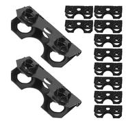 Zerodeko 100 Pezzi Cerniere per Cornici da Tavolo Supporto Posteriore Pieghevole, Cerniera di Supporto in Metallo Nero per Telaio in MDF e Cartone, Accessorio Fai da Te per Esposizione