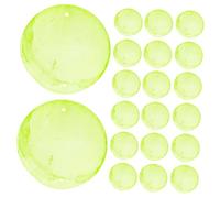 Zerodeko 100 Pezzi Di Pezzi Di Conchiglie Rotonde Piatte Verdi Chiaro, Ciondoli Naturali Per Creazione Di Gioielli Fai Da Te, Accessori Per Campanelli Eolici e Artigianato Creativo