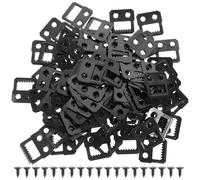 Zerodeko 100 Pezzi Ganci per Appendere Quadri in Ferro Resistenti Ganci per Cornici Viti per Decorazioni da Parete Forte Capacità di Carico per Casa e Ufficio