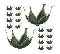 Zerodeko 100 Pezzi Sepali Verdi Finti in Plastica per Bouquet di Rose Artificiali, Accessori per Composizioni Floreali Fai da Te, Sepali di Fiore Artificiale Resistenti e Facili da Montare