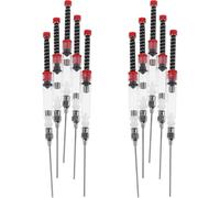 Zerodeko 10pezzi Assorbitore per Penna Stilografica con Tubo Ricarica Inchiostro Elasticità Facile da Usare e Portatile per Penna Standard