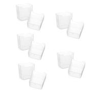 Zerodeko 10pezzi Scatola Organizer Per Frigorifero Trasparente Per Frutta Verdura e Bevande Ottimizza Lo Spazio Cucina e Dispensa