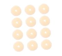 Zerodeko 12 Pezzi Eleganti Ciambelle per Chioma in Nailon Beige, Facili da Indossare e Perfette per Creare Chignon Sicuri Durante Corsa e Danza per Ragazze Adolescenti e Donne