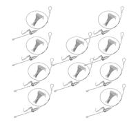 Zerodeko 12 Set Ganci Regolabili in Filo Trasparente per Binari, Kit Filo di Sospensione 0,5 M e Ganci per Appendere Quadri, per Esposizioni Artistiche e Gallerie D’arte