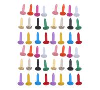Zerodeko 180 Fermagli per Carta, Testa a Fungo, 8x14 mm, Multicolore | Mini spilli colorati, ideali per progetti fai da te, lavori artistici, scrapbooking e biglietti d'auguri, con custodia.