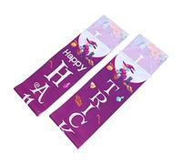 Zerodeko 1Paio Banner Decorativo Per Halloween Accoppiamenti Colorati e Festivi Per Decorazioni Halloween Per Festeggiamenti e Accoglienza Trick Treaters