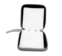Zerodeko 1pezzi Custodia Cd Portatile Per Dischi Organizer Dvd e Cd Nera Per Viaggi e Casa Design e Resistente