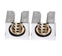 Zerodeko 2 blocchi di cuscinetti lineari SBR20UU, bronzo autolubrificante,