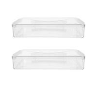 Zerodeko 2 custodie trasparenti per Bibbie, custodie per oggetti di valore, | Custodia protettiva per DVD, gioielli, oggetti da collezione, organizer per la Bibbia in famiglia, 36 x 24 x 6,6 cm.