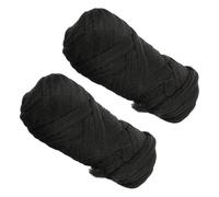 Zerodeko 2 Filo per Parrucca in Polipropilene Nero Filo Capelli per Treccia Leggero e Resistente Adatto per Donne Riutilizzabile e Facile da Modellare