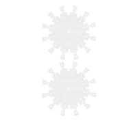 Zerodeko 2 guide per intarsio fai-da-te su tavola per orologio, stencil per | Maschera trasparente per marcare il quadrante di un orologio, stencil universale per orologi per progetti artistici e
