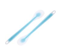 Zerodeko 2 pezzi Applicatore Lozione Schiena per Donna Spazzola Corpo con Setole Morbide Strumento Compatto e Facile da Pulire per Crema Idratante e Autoabbronzante Risparmio Spazio e Cura