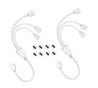 Zerodeko 2 pezzi Connettore Splitter LED Pin per Strisce RGB Kit con Spine Maschio Cavo Divisione per Luci LED Facile Installazione e Resistente alle Temperature Elevate