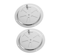 Zerodeko 2 Pezzi Copertura Ventilazione in Acciaio Inossidabile da Resistente Allacqua Corrosione per Yacht Camper e Barca da Pz con Design Feritoia Manuale per Marini e Terrestri