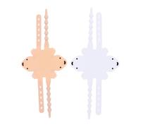 Zerodeko 2 Pezzi Copri Serratura Porta Silenzioso, Silicone Bianco | Design Cartone, Leggero e Morbido, per Ridurre Urti e Chiusure Brusche senza Svegliare Piccolo
