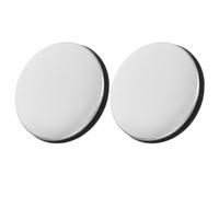 Zerodeko 2 Pezzi Copriforo in Acciaio Inossidabile e Pp per Lavello Cucina per Lavello Tappo per Foro Rubinetto con Dado Ridotto, Argento, Previene Perdite e Sigillatura