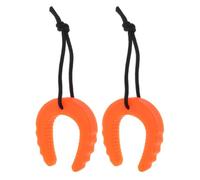 Zerodeko 2 Pezzi Cuneo Fermaporta Arancia in Plastico per Sicurezza, Porte | Uso per Vie di Fuga e Porte C, Design Versatile, Facile da Usare, Accessorio per Vigili del Fuoco