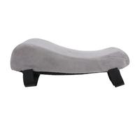 Zerodeko 2 Pezzi Cuscino per Bracciolo in Memory Foam Fodera Grigia e Fondo Antiscivolo, Supporto Imbottito per Gomito, Copri Braccioli per Sedie da Ufficio e Casa Polsino Elastico