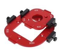Zerodeko 2 Pezzi Dima Arrotondamento Angoli per Lavorazione Legno, Router Templates, Lega di Alluminio, Rosso, 10-25r e 30-50r, per Cornici e Bordi Tavolo e Sedia, Progetti DIY