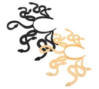 Zerodeko 2 Pezzi Fascia per Chioma Serpente in Plastica Aspetto Realistico e Trasformazione Rapida, Accessorio Costume per Feste a Tema e Halloween per Donne