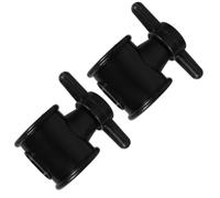 Zerodeko 2 Pezzi Giunto di Collegamento con Vite di Serraggio e Stabilizzatore Nero per Ombrellone in Plastica Adatto per Ombrelloni da Piscina e Spazi Esterni Come Terrazze