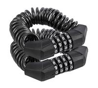 Zerodeko 2 pezzi Lucchetto Bici Cifre Antifurto Combinazione per Casco e Bicicletta Mini Portatile per E-bike Scooter Sicurezza Urbana Facile da Trasportare Compatibile con Vari Modelli