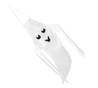 Zerodeko 2 Pezzi Manica Vento Spiriti Bianchi in Poliestere per Decorazioni Halloween Giardino e Cancelli, Resistente da Appendere per Atmosfera Spaventosa e Festa
