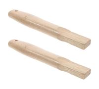 Zerodeko 2 Pezzi Manico per Martello, Ricambio per Asce Piccole | Impugnatura Ergonomica da 22cm, Foro Aderente e Finitura Liscia, per Manutenzione e Lavori Domestici