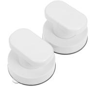 Zerodeko 2 Pezzi Maniglia a Ventosa Piccola per Frigorifero e Cassetti in Vetro, Presa Antiscivolo senza Foratura per Porte Doccia, Armadi e Bagno, Installazione Rapida e Sicura