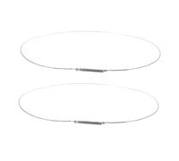 Zerodeko 2 Pezzi Morsetti a Molla per Guarnizione Porta Lavatrice 34 Cm, Anello di Sicurezza in Acciaio Inox per Lavatrici a Carica Frontale, Resistente e Facile da Installare per Ricambi